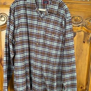UNTUCKit Men's Plaid Shirt - Brown and Gray